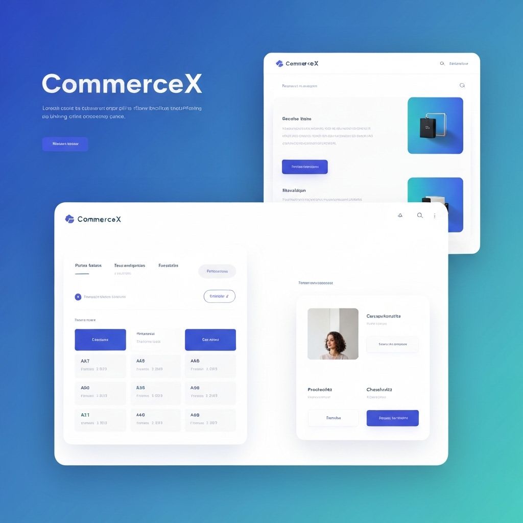 CommerceX e-commerce optimization platform on laptop